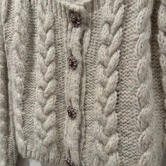 Cozy Cream Cable Knit Sweater by Zara - Picture 3 of 4